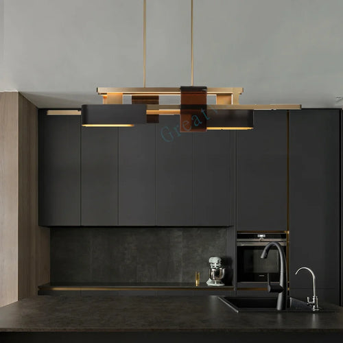 lustre nordique post-moderne 	 en acier inoxydable led personnalisé