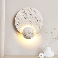 applique murale design pierre naturelle led pour décoration moderne