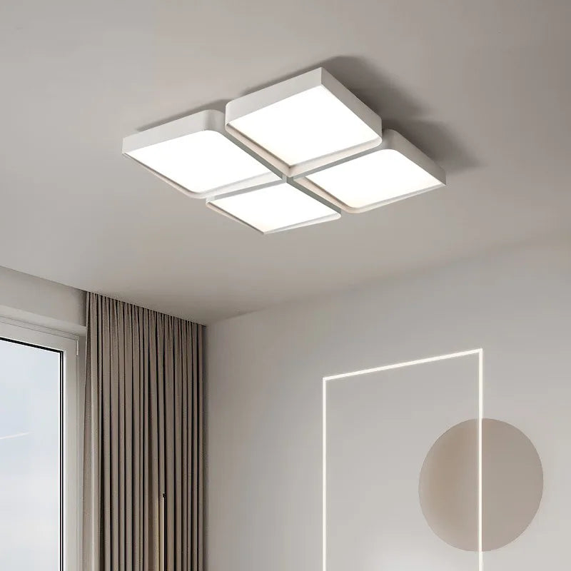Modern minimalist nordic geometric LED ceiling light - vue 4 sur 11