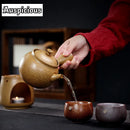 Theiere japonaise ceramique brute anse laterale avec infuseur