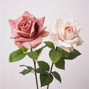 High quality artificial rose branch realistic floral decoration