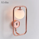 Creative minimalist rotating decorative wall light