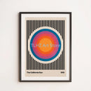 Retro funny colourful flower posters for artistic decoration