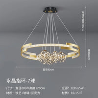lustre moderne nordique luxe pour bar et restaurant étoilé