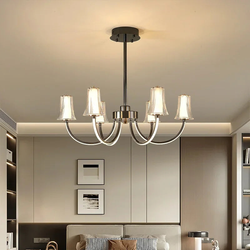 lustre postmoderne design minimaliste lampe led pour intérieur élégant - vue 4 sur 10