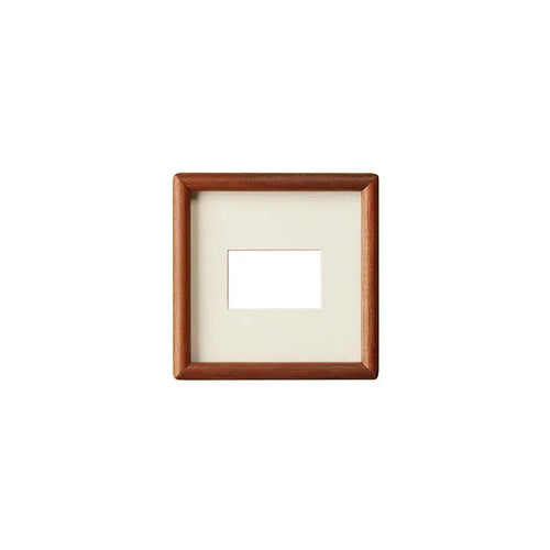 Solid Wood Round Corner Picture Frame, Walnut and Golden Sandalwood, Minimalist Design, Tabletop, Home Decor - vue 6 sur 17