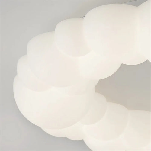 plafonnier led moderne design nordique en forme de nuage - vue 7 sur 8