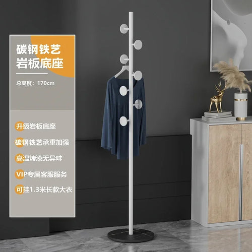 Multifunctional Floor Coat Rack, Hat Hanger, Tree Style, Freestanding Handbag Organizer, Luxury Storage Stand, 7 Hooks - vue 11 sur 28