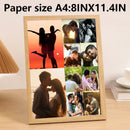 Personalized wooden photo frames, custom photo frame ornaments, simple holiday gifts indoors, commemorate precious memories
