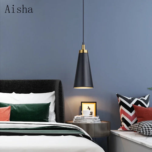 lustre minimaliste à tête unique pour décoration moderne