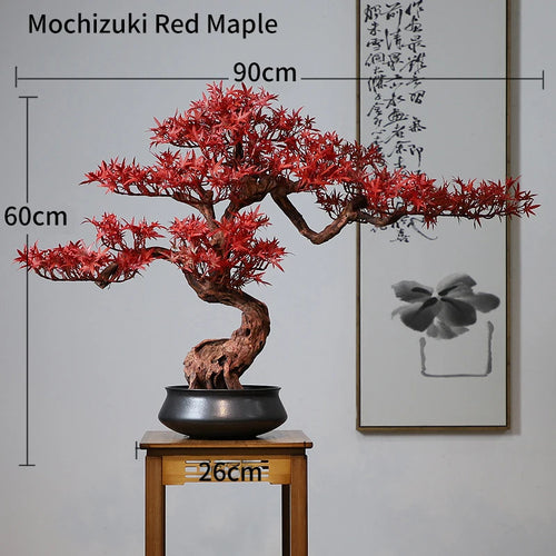 Simulation bonsai trees are suitable for decoration, immortal welcoming pine, green planting, artificial landscape, home, living
