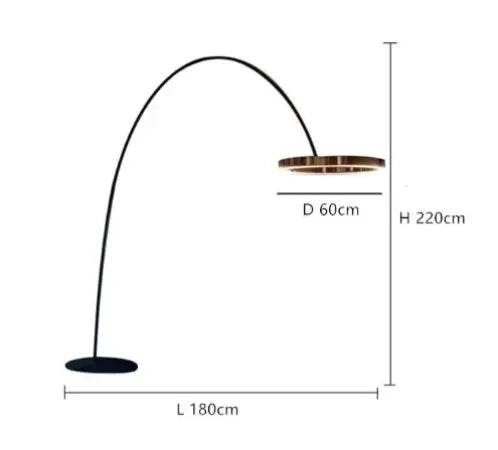 Lampe sur pied nordique en forme d'anneau de pêche - vue 12 sur 18