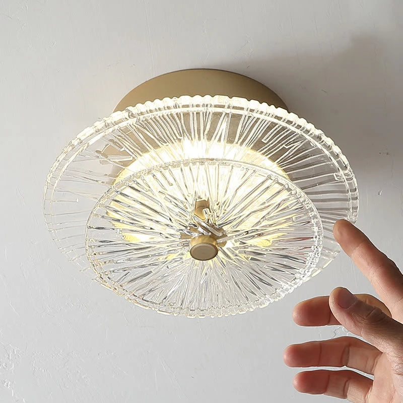 plafonnier en verre moderne pour décoration intérieure élégante - vue 4 sur 7