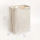 1pc Large Dual-handle Laundry Hamper, Dirty Clothes Hamper For Bedroom, Bathroom, Waterproof, Freestanding, Tall Laundry Basket