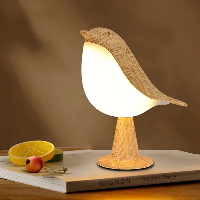 lampe chevet led bois interrupteur tactile moderne simple décoratif intérieur