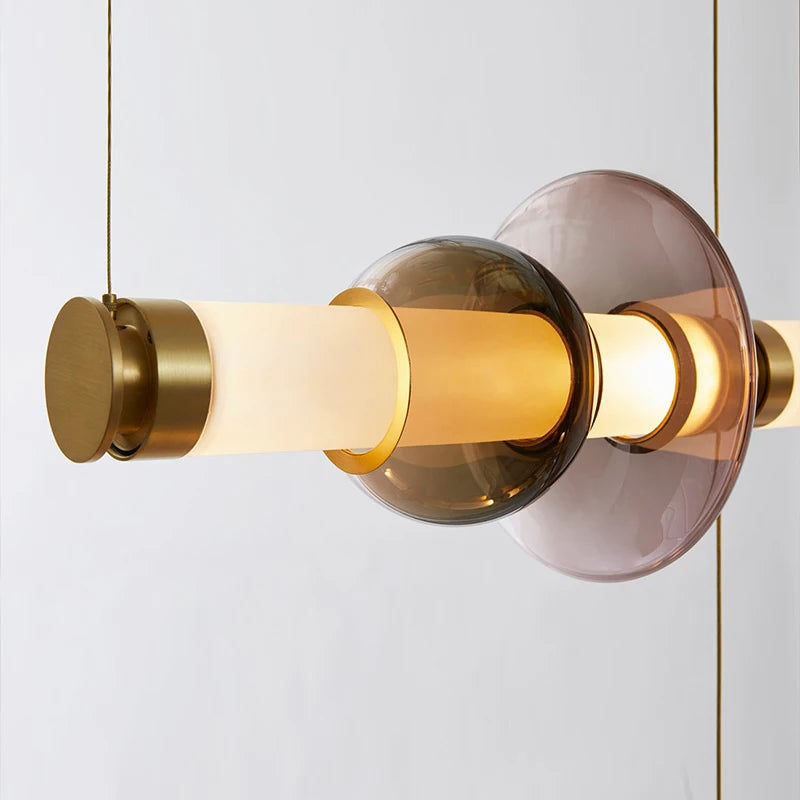 Suspensions design LED en verre de styliste du Canada - vue 5 sur 25
