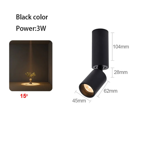 Adjustable angle LED spotlight for optimal ambient lighting - vue 12 sur 19