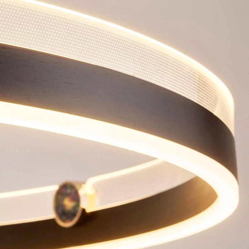 lustre led moderne suspension éclairage intérieur décoratif - vue 7 sur 7