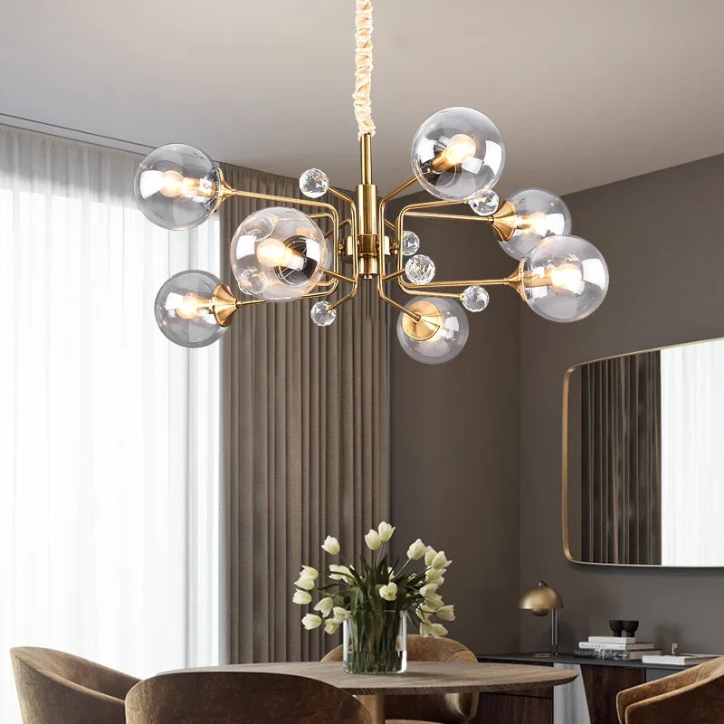 Minimalist modern magic bean chandelier for decorative interiors - vue 6 sur 10