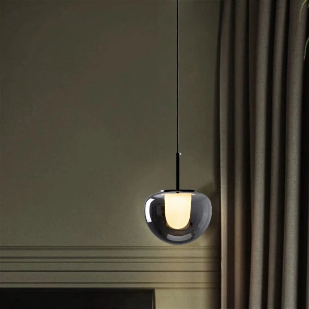 suspension en verre au design italien moderne pour décoration intérieure - vue 4 sur 8