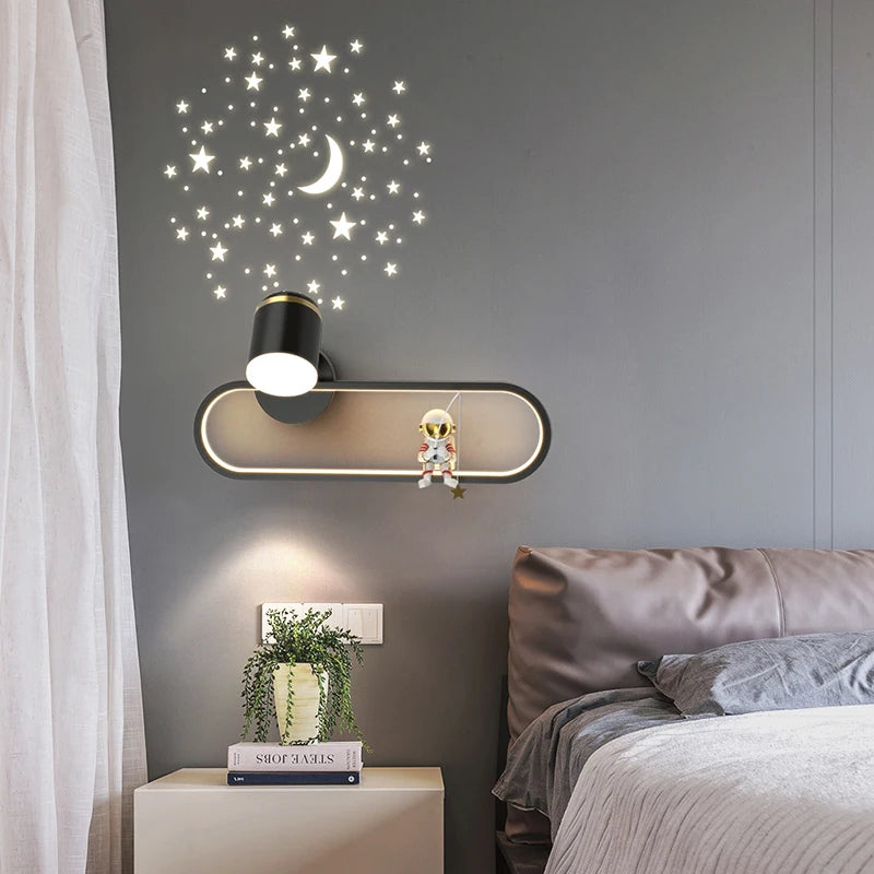 applique murale nordique ciel étoilé pour chambre d'enfants