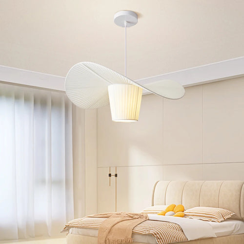 Modern minimalist fabric chandelier for interior decoration - vue 2 sur 12