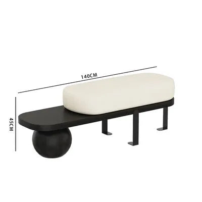 tabouret nordique en bois massif pour chaussures et repos - vue 13 sur 27