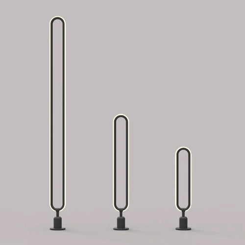 lampe LED extérieure ronde minimaliste pour jardin et allée