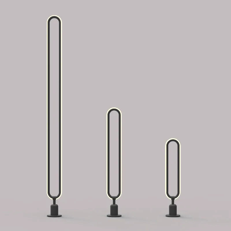 lampe LED extérieure ronde minimaliste pour jardin et allée - vue 8 sur 12