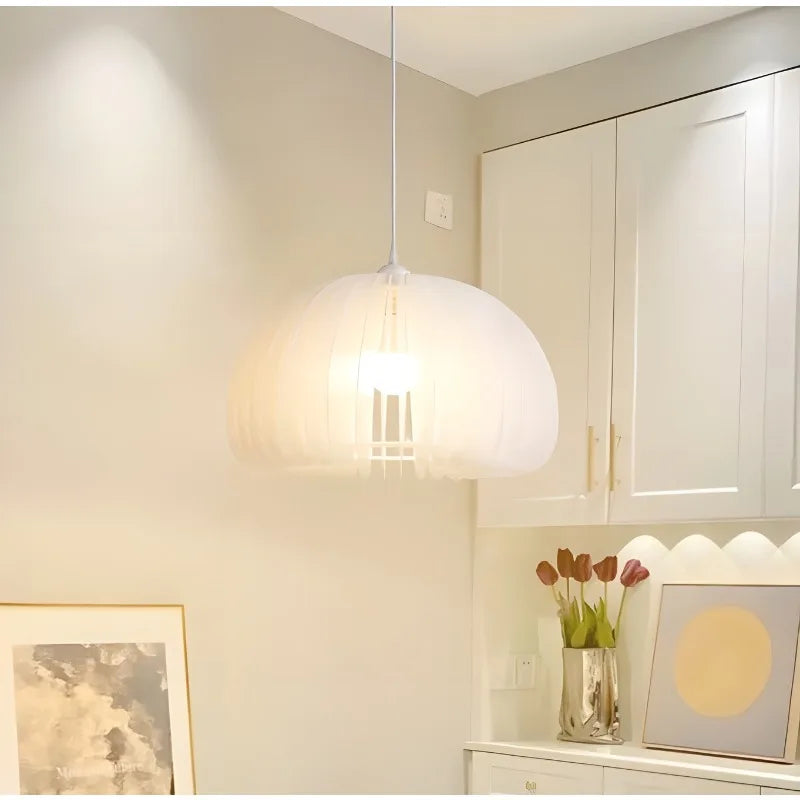 suspension citrouille style nordique moderne luminaire vintage intérieur - vue 4 sur 7