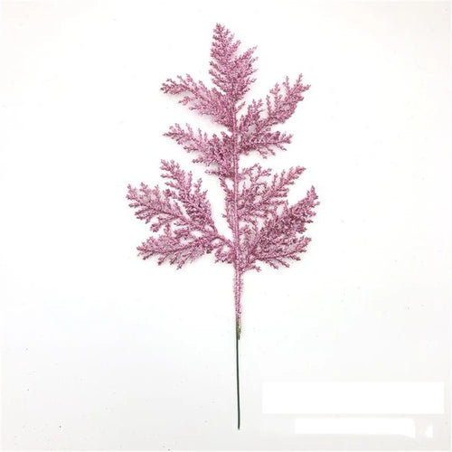 décoration de noël feuilles de pin paillettes pour bricolage couronne arbre - vue 18 sur 17
