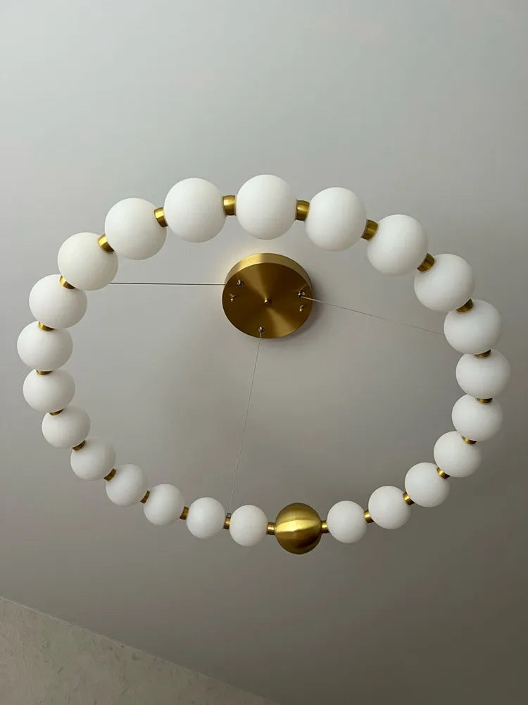 lustre nordique led acrylique éclairage décoratif suspension - vue 7 sur 19
