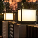 Vintage square waterproof outdoor post lamp for garden and terrace