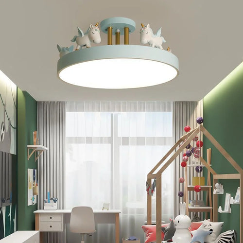 Colourful LED ceiling light for children's room safe decorative lighting - vue 5 sur 15