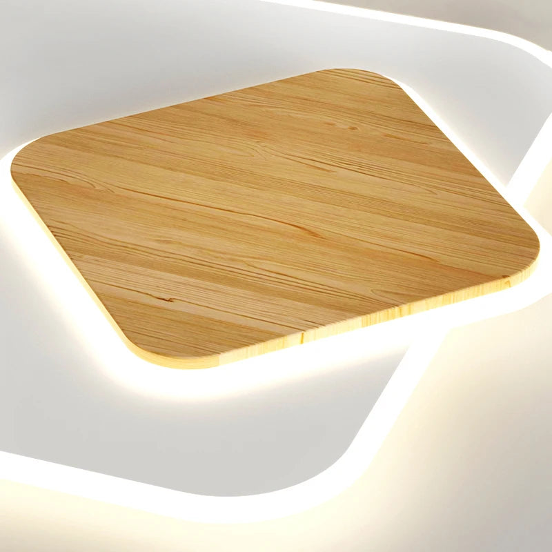 plafonnier led encastré nordique moderne simple créatif - vue 7 sur 9