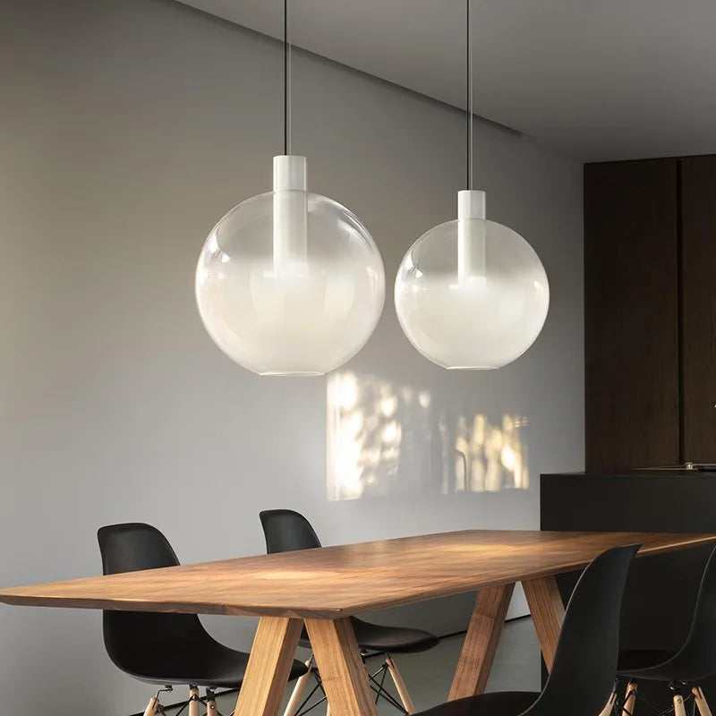 Italy Stained Glass Ball Pendant Lights for Living Room Decoration Kitchen Led Hanging Lamp Bedroom Bar Suspension Luminaire - vue 3 sur 10