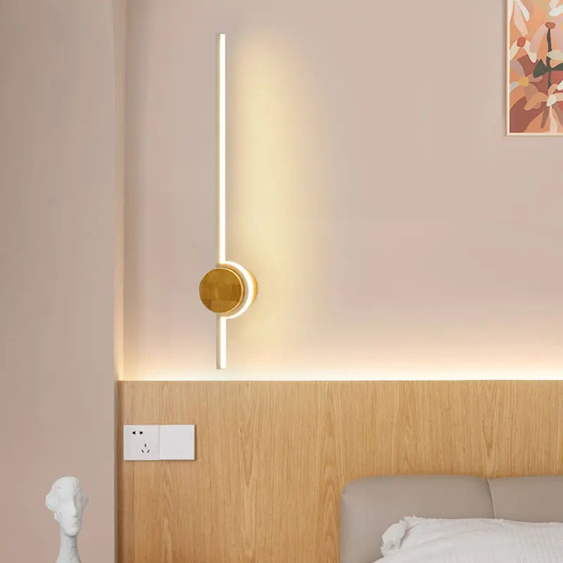 applique murale en bois et led pour décoration intérieure moderne - vue 4 sur 13