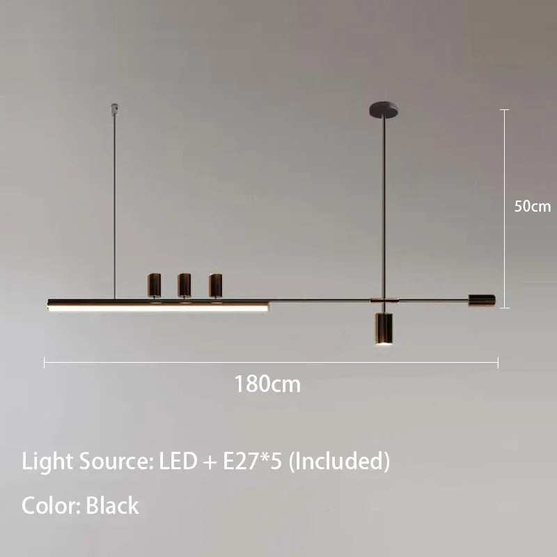 Modern minimalist nordic chandelier for interior decor - vue 7 sur 16