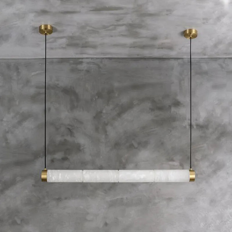 Lustre en cuivre de forme longue de luxe Décor - vue 4 sur 10