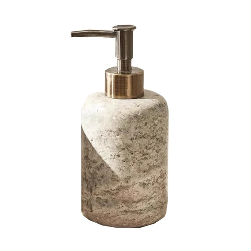 Natural Marble Bathroom Set, Lotion Bottle, Hand Sanitizer Bottle, Mouthwash Cup, Soap Tray, Household Products - vue 4 sur 6
