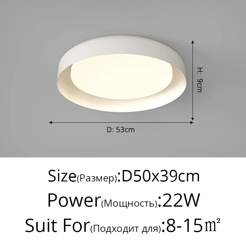 Modern minimalist Nordic designer ceiling light - vue 14 sur 14