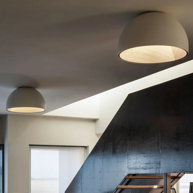 plafonnier led rond style nordique moderne simple décoratif - vue 3 sur 15