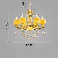 lustre moderne en alliage de zinc style rétro pour ambiance chaleureuse