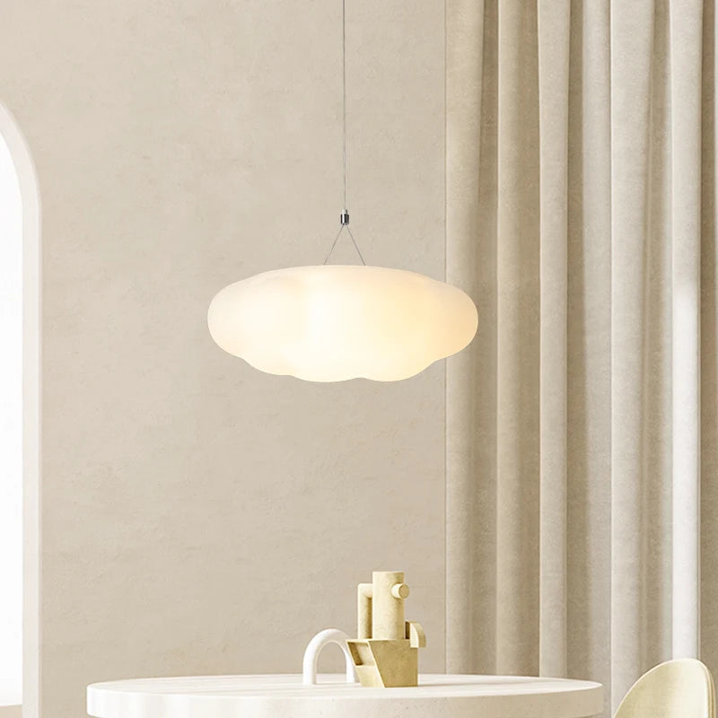 Simple moderne nouvelle crème nuage LED Lustres lumière pour Restaurant salon salle à manger chambre d'enfants couloir suspendus Lustres - vue 6 sur 10