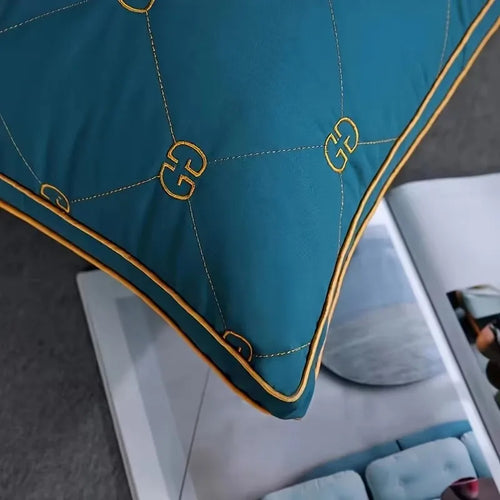 Bedroom Pillow - Sleep Neck Support, Not Easy To Collapse High Pillow Core, Suitable for Four Seasons Use, Machine Washable - vue 3 sur 6