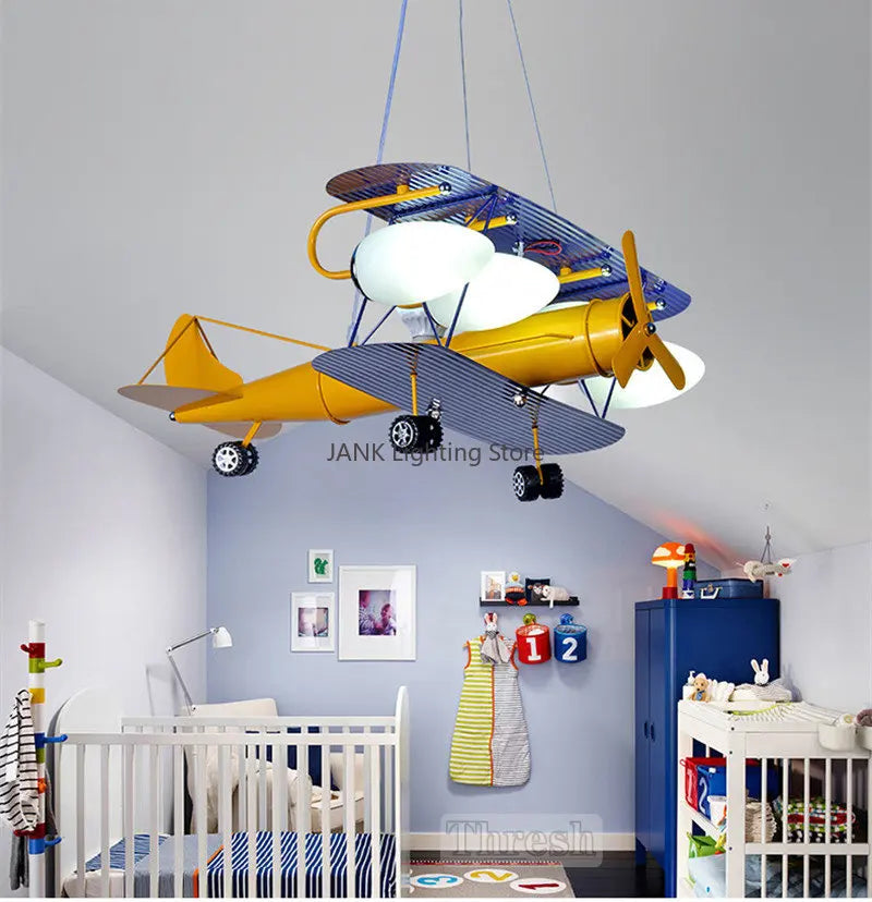 lustre led avion pour enfants protection des yeux décoration environnementale - vue 6 sur 9
