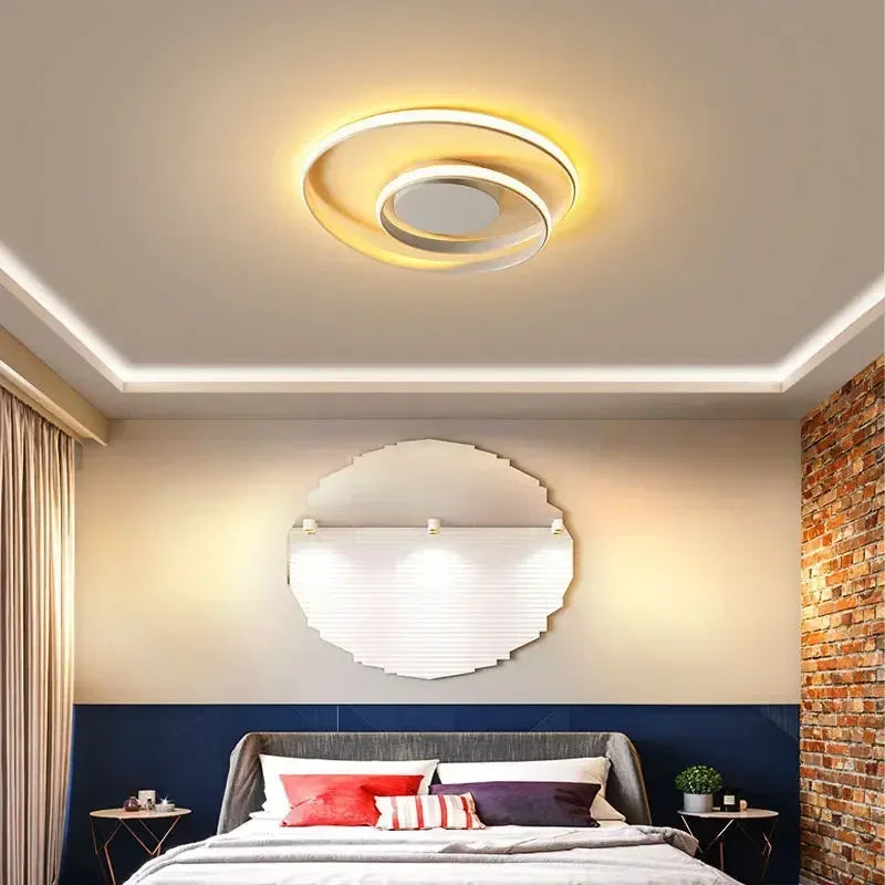 plafonnier moderne en aluminium led créatif nordique - vue 6 sur 12