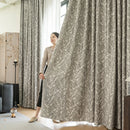 Rideau occultant floral style moderne pour salon chambre