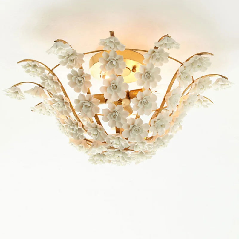 lustre style royal empire rétro avec led intégrée - vue 6 sur 7