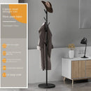 Floor To Floor Bedroom Light Luxury Rock Plate Base Metal Hanger, Marble Scarf and Bag Rack for Entering The Home Coat Rack